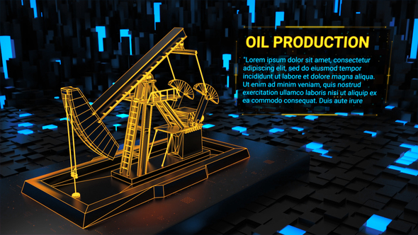 Oil Industry | Promo Video Video Displays template preview