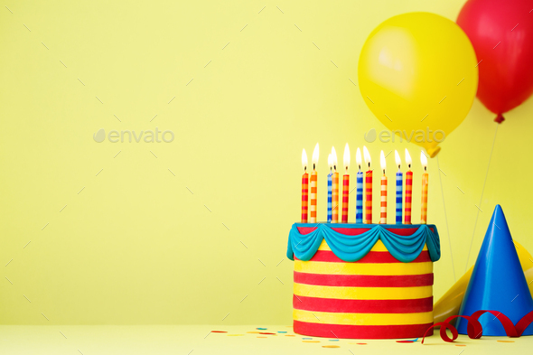 Colorful birthday party background Stock Photo by RuthBlack | PhotoDune