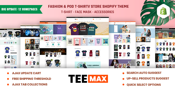 TeeMax FashionPOD - ThemeForest 28369130