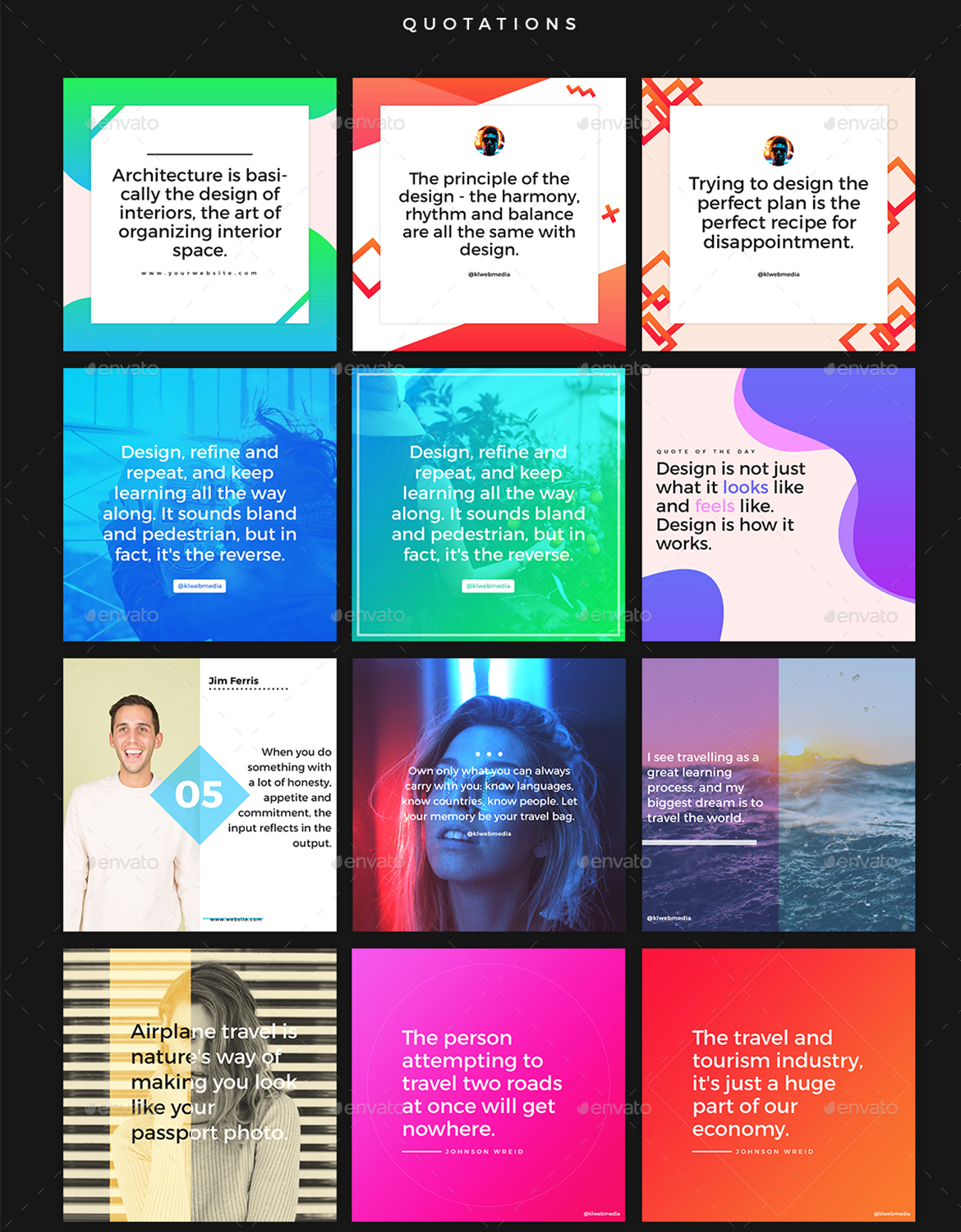 Instagram Social Media Banner Kit by KL-Webmedia | GraphicRiver