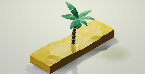 Low Poly Palm - 3Docean 28746901