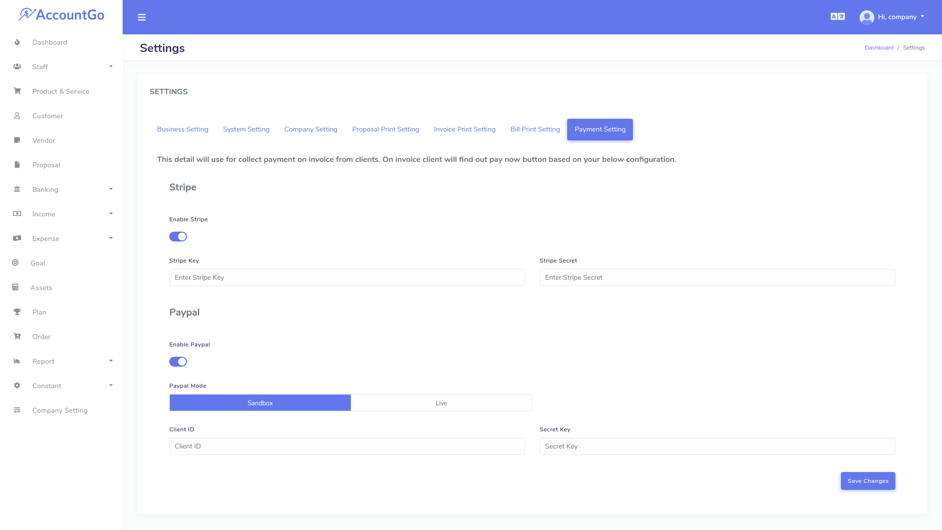 AccountGo SaaS Accounting and Billing Tool by RajodiyaInfotech