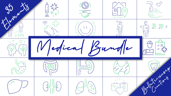 Explainer Video Elements -Medical Bundle