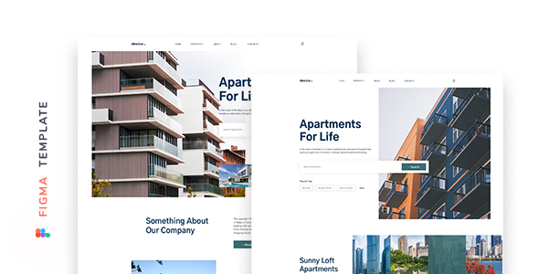 Dexico – Apartment Rent Template for Figma