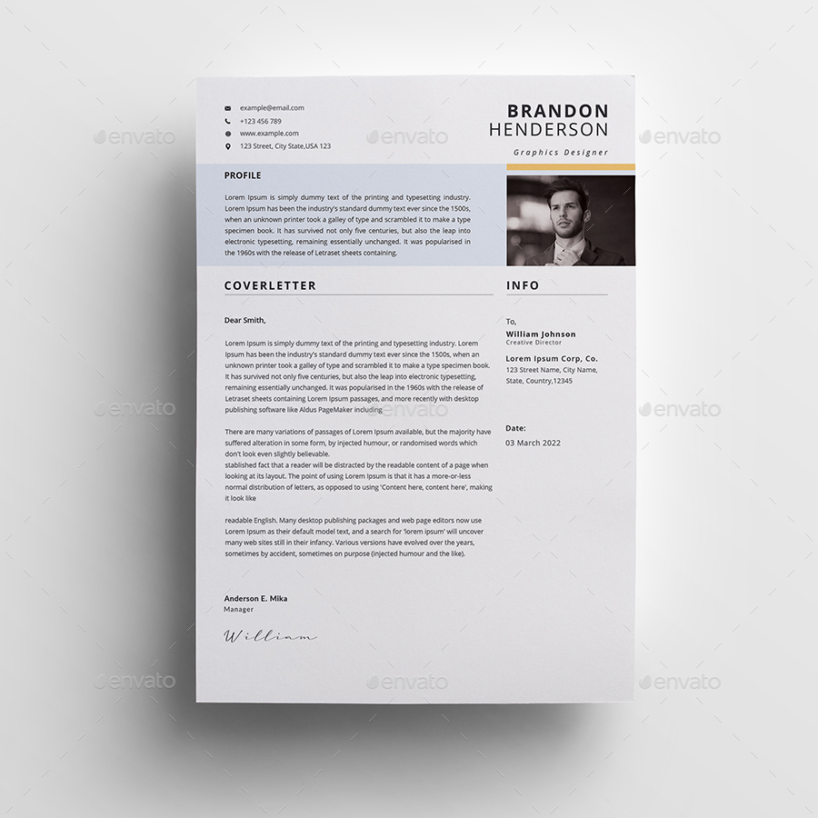 Resume, Print Templates 