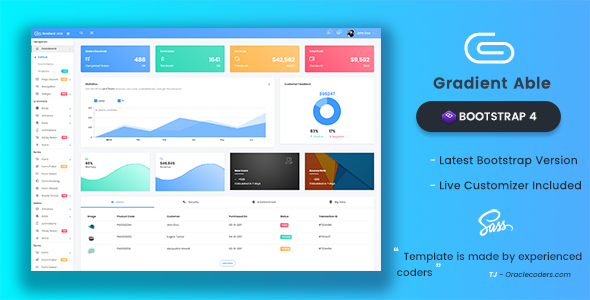 Gradient Able Bootstrap - ThemeForest 20915685