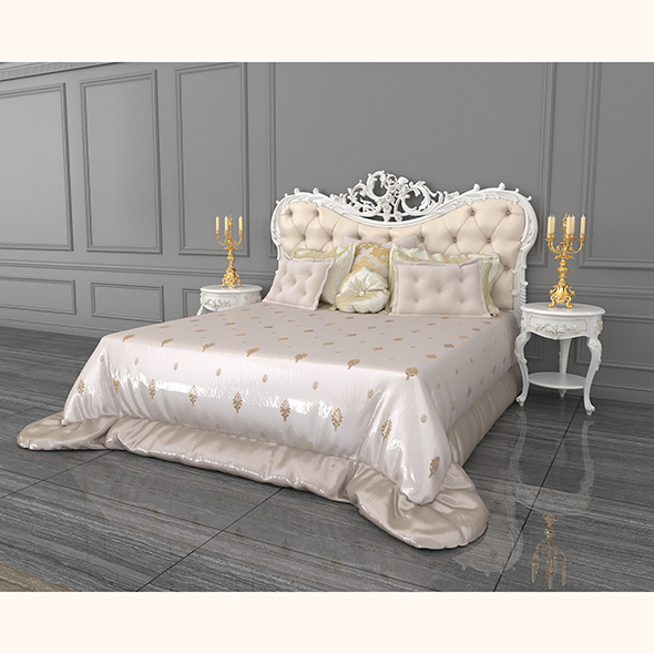 European Style Bed - 3Docean 28754838