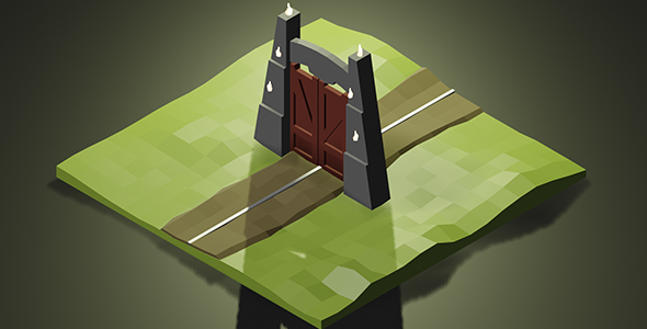 Low Poly Gate - 3Docean 28755407