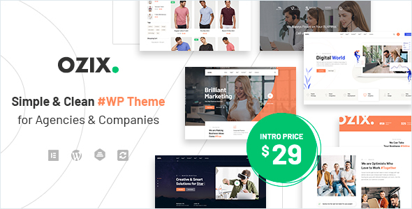 Ozix - Agencies and Companies WordPress Theme