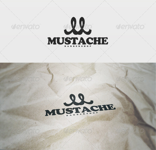 Mustache Logo - Letters Logo Templates