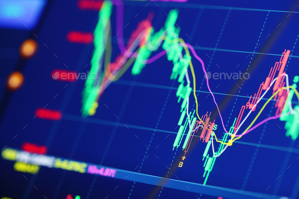 Stock market graph - Stock Photo - Images