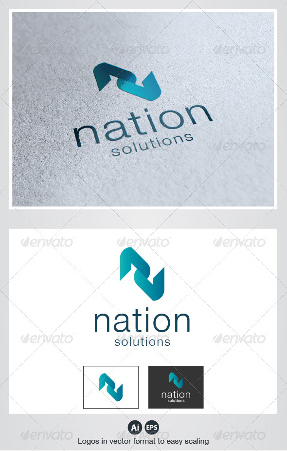 Nation N Letter Logo - Letters Logo Templates