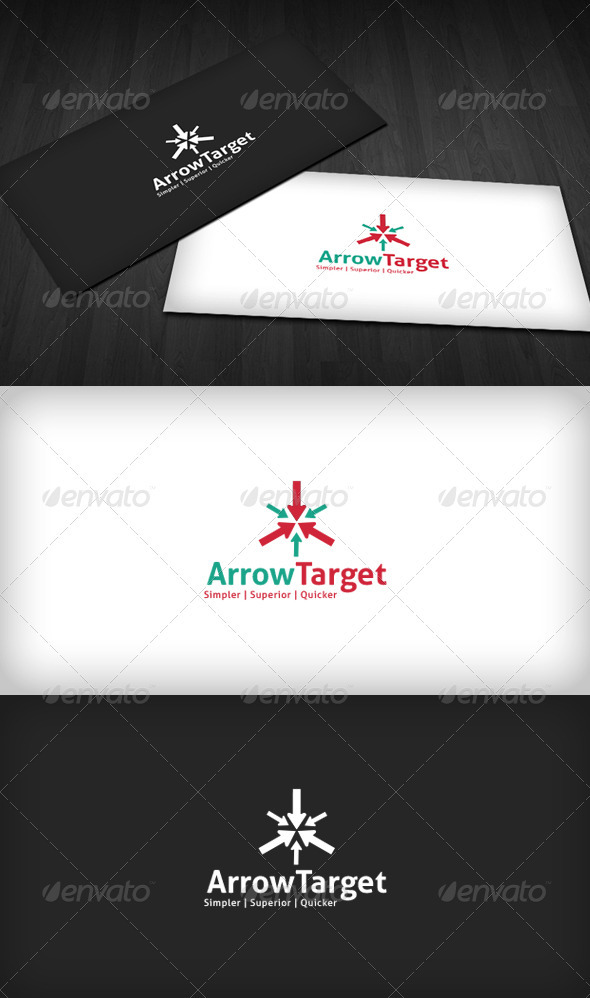 Arrow Target Logo - Vector Abstract