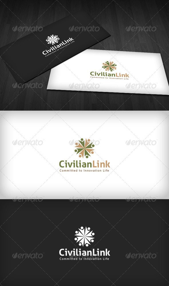 Civilian Link Logo - Humans Logo Templates