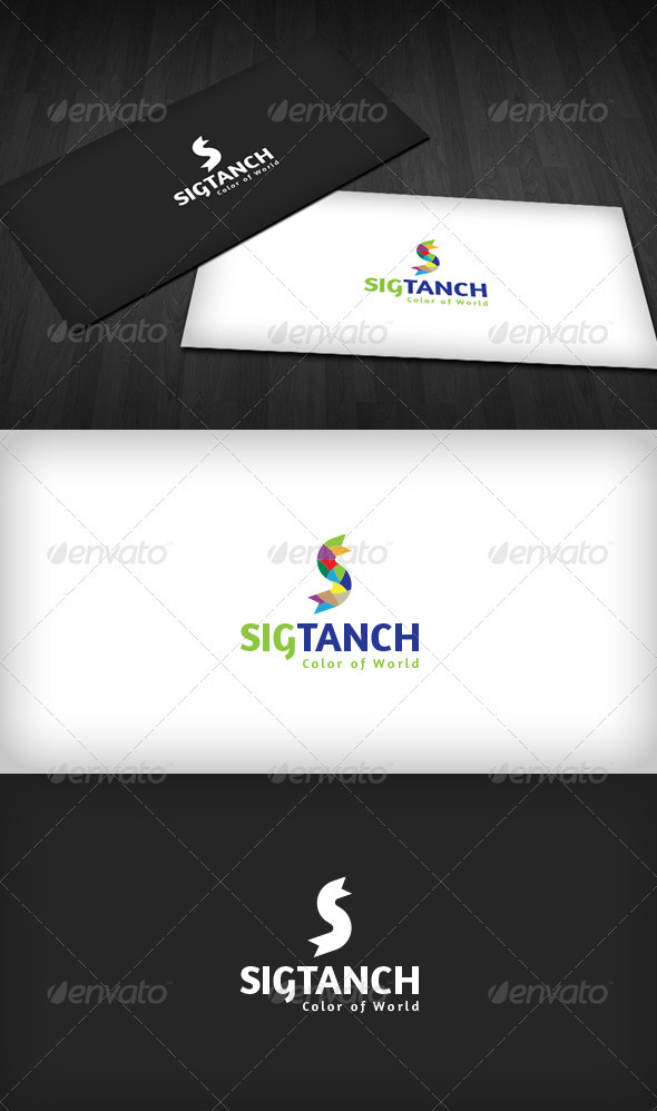 Color S Letter Logo - Letters Logo Templates