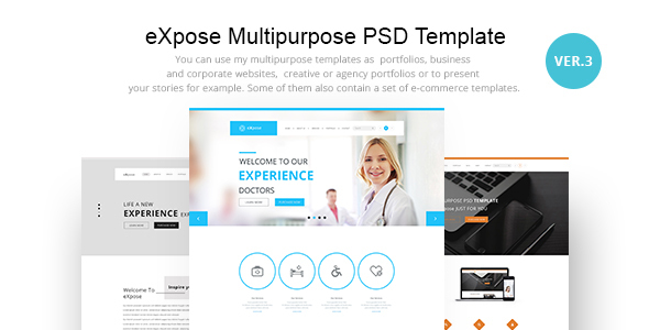 eXpose Multipurpose PSD - ThemeForest 19999623