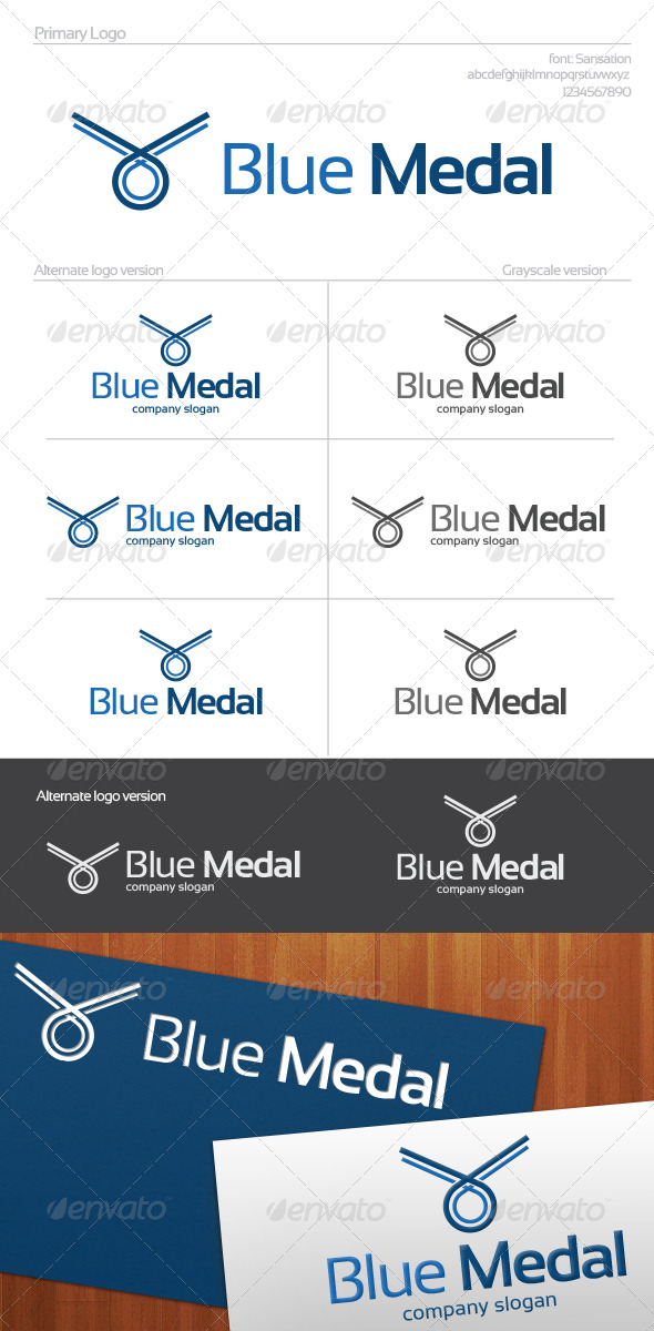 Blue Medal Logo - Objects Logo Templates