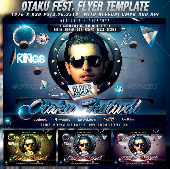 Otaku Festival Flyer Template - Events Flyers