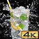 Glass of Lemonade Splashed by Water - VideoHive Item for Sale