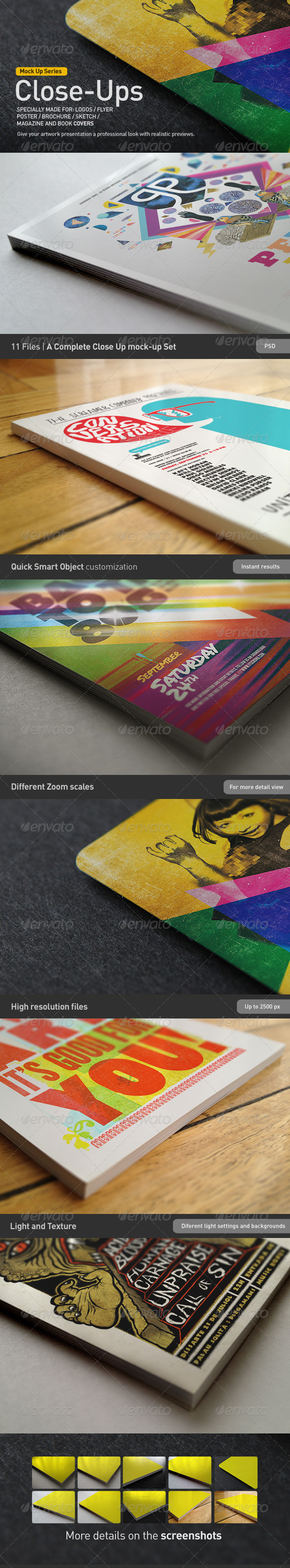 Close-Up Mock-Up - Miscellaneous Print