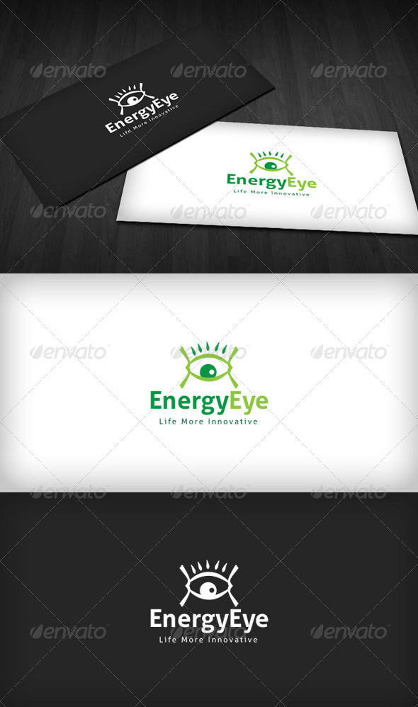 Energy Eye Logo - Vector Abstract