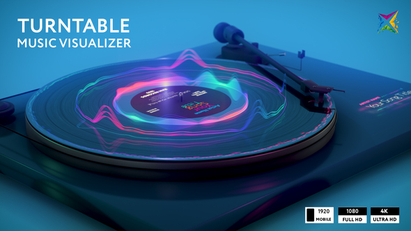 Turntable Music Visualizer - VideoHive 28772033
