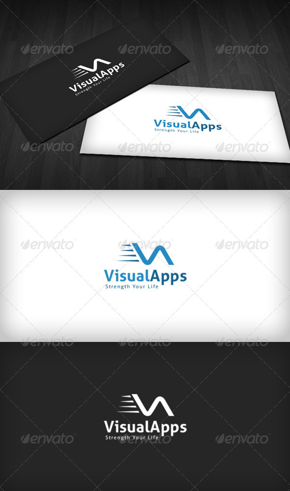 Visual Apps Logo - Letters Logo Templates