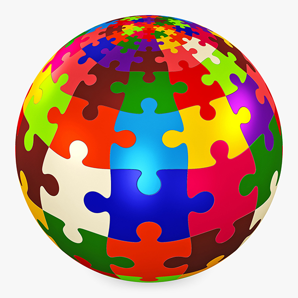 Colored Sphere Puzzle - 3Docean 28772865