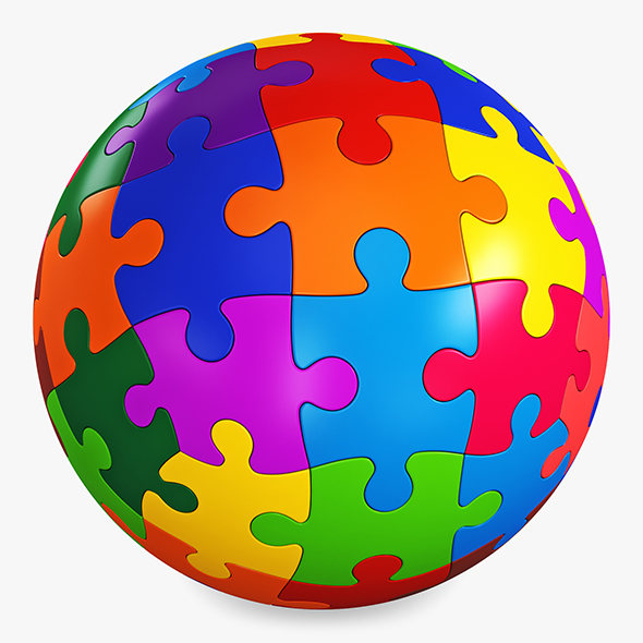 Colored Sphere Puzzle - 3Docean 28773000