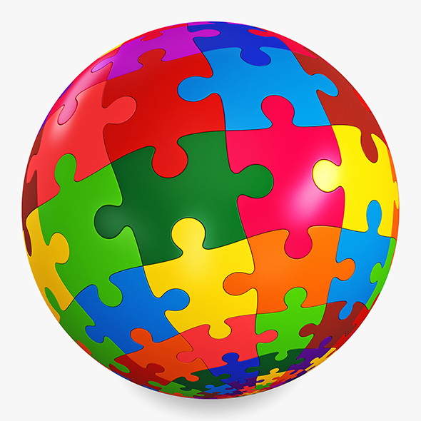 Colored Sphere Puzzle - 3Docean 28773080