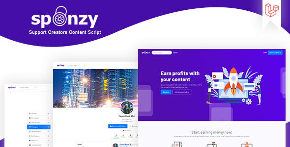 Sponzy – Support Creators Content Script