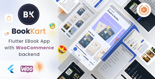 Bookkart: Flutter Ebook Reader App For Wordpress with WooCommerce