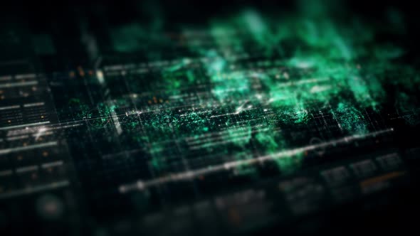 Futuristic User Interface Particles Head Up Display Screen Elements 01 alt