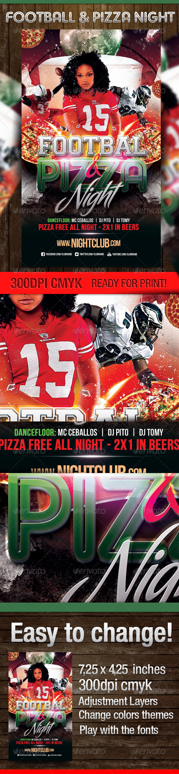 Football & Pizza Nights Party - Clubs & Parties Events