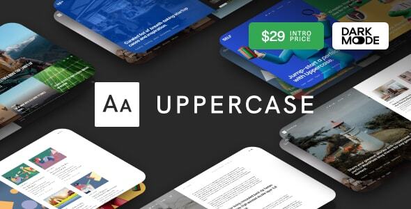 Uppercase – WordPress Blog Theme with Dark Mode