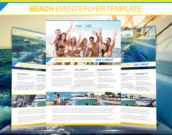 Beach Events Flyer - Holidays Events