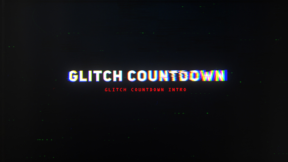Glitch Countdown Intro Mogrt