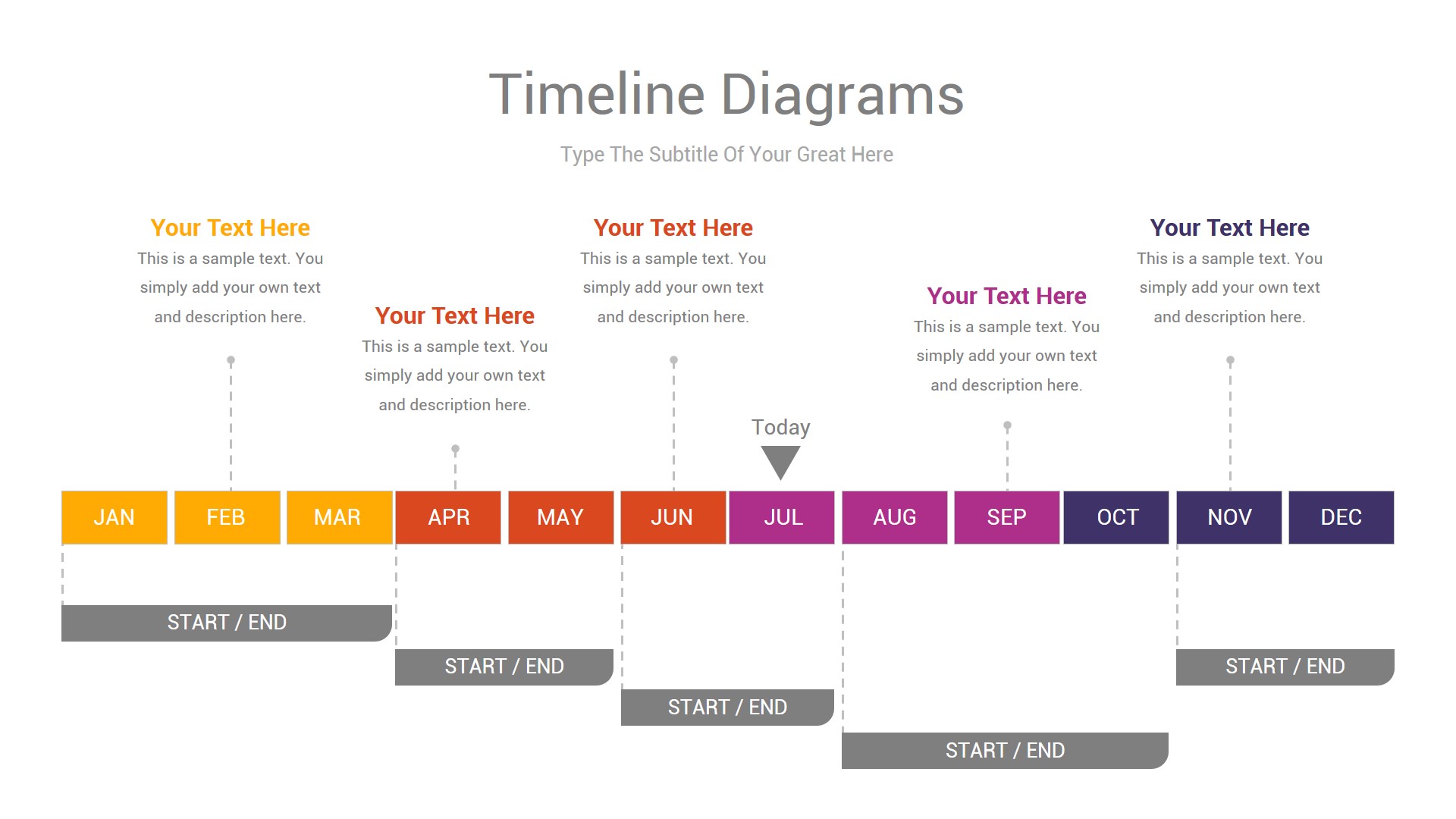 Timeline Diagrams PowerPoint Template, Presentation Templates ...