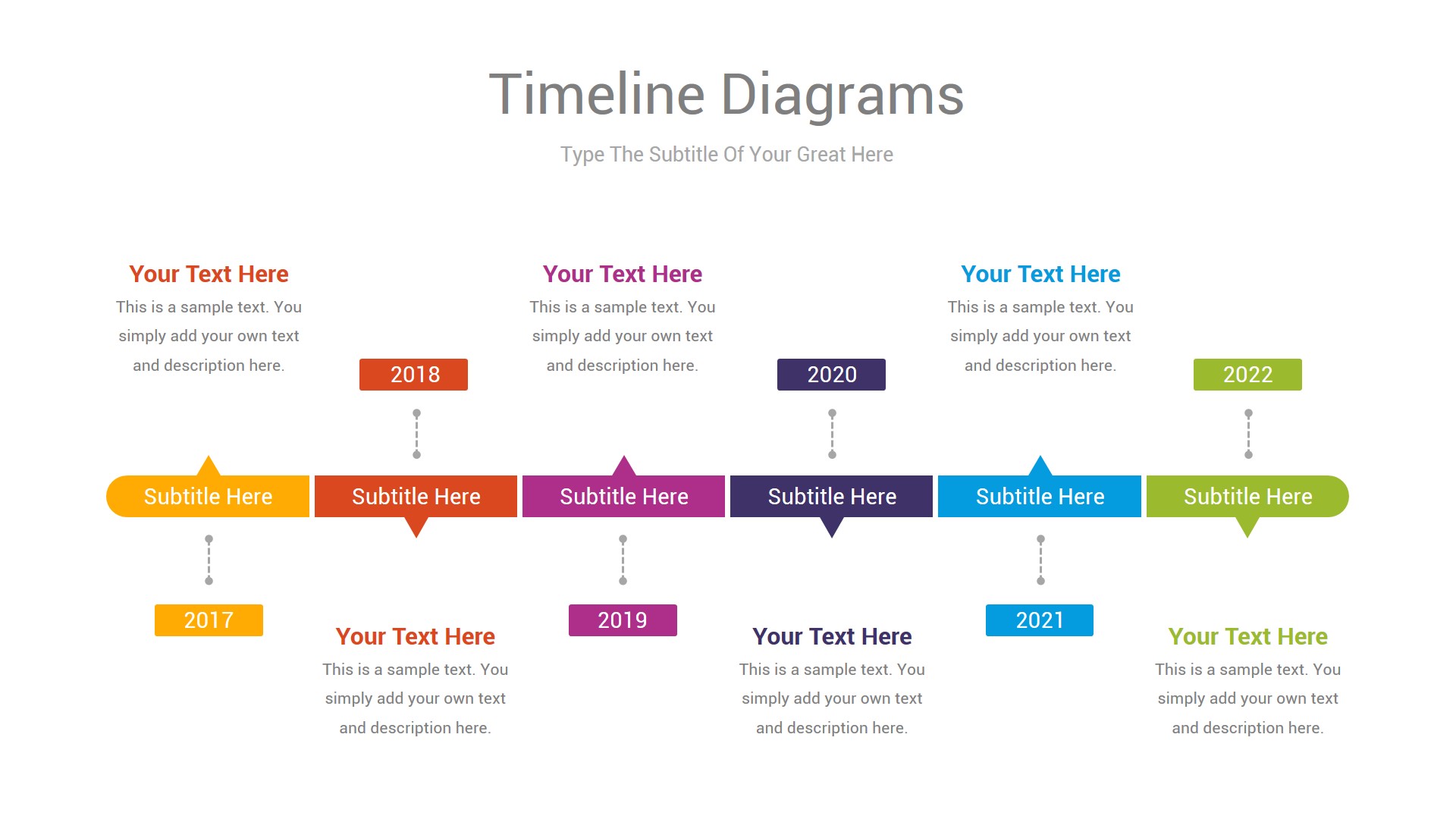 Timeline Diagrams PowerPoint Template, Presentation Templates ...