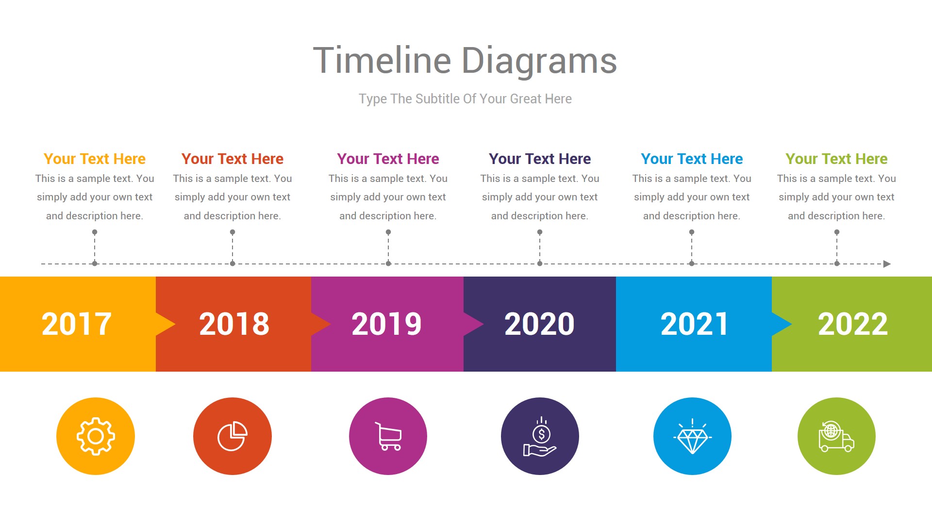 Timeline Diagrams PowerPoint Template, Presentation Templates ...