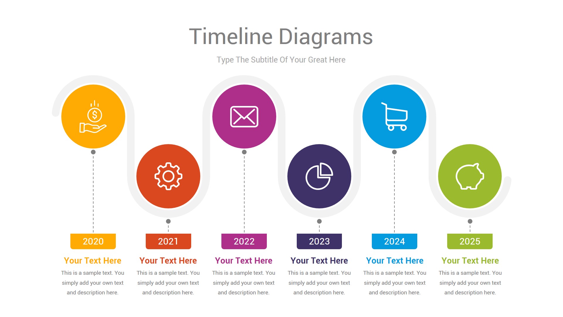 Timeline Diagrams PowerPoint Template, Presentation Templates ...