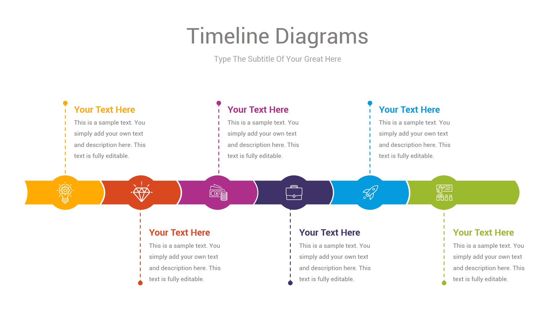 Timeline Diagrams PowerPoint Template, Presentation Templates ...