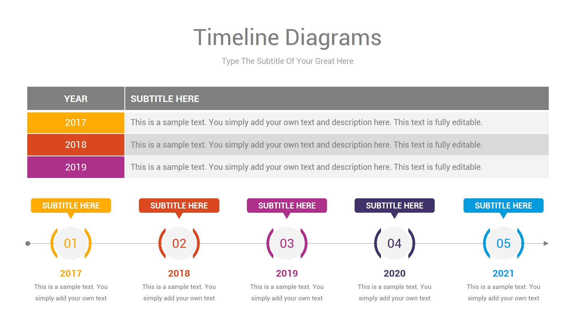 Timeline Diagrams PowerPoint Template by Neroox | GraphicRiver