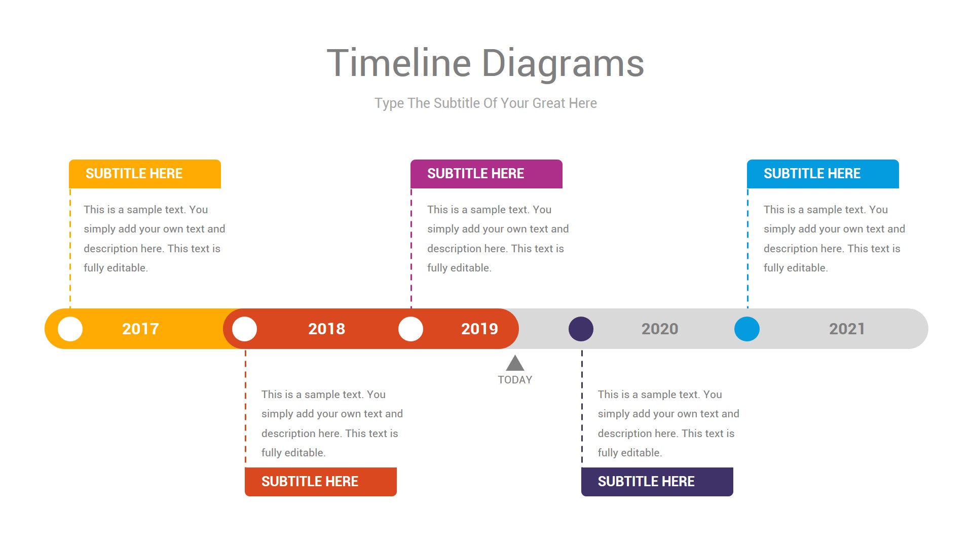 Timeline Collection Presentation Template - Riset