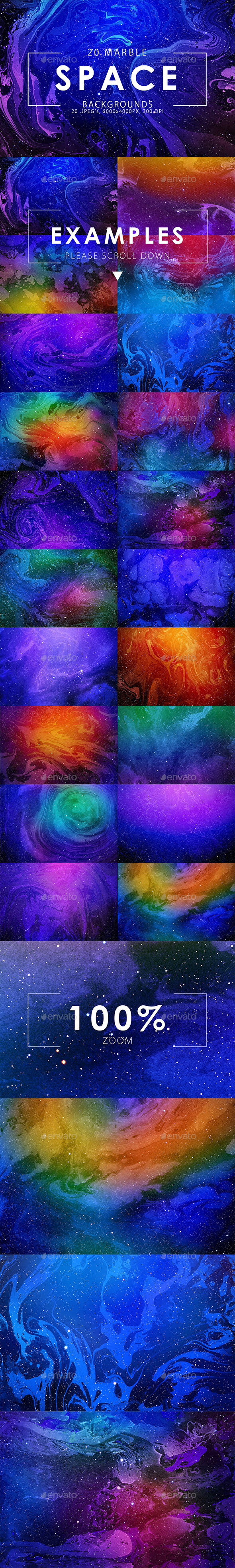 Space Marble Backgrounds