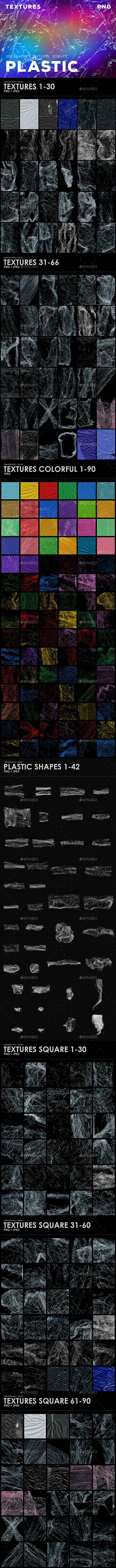 288 Plastic Overlays, Shapes, Textures