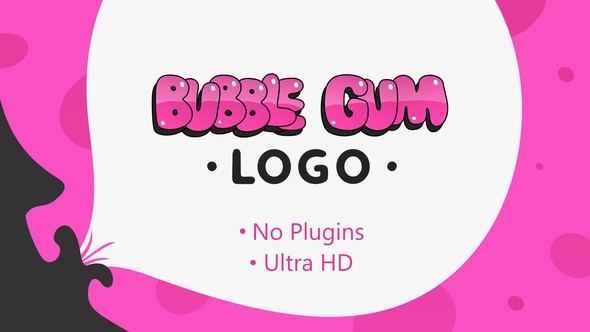 Bubble Gum Logo - VideoHive 28804958