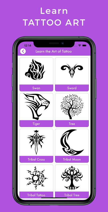 Tattoo Art - Learn how to draw Tattoos with step by step tattoo design by AppLabs2205