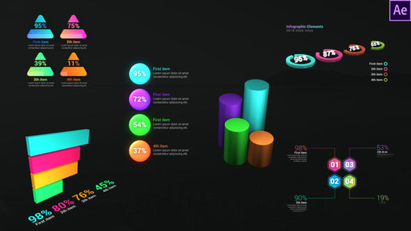 Infographic Dynamic Graphs - VideoHive 28812999
