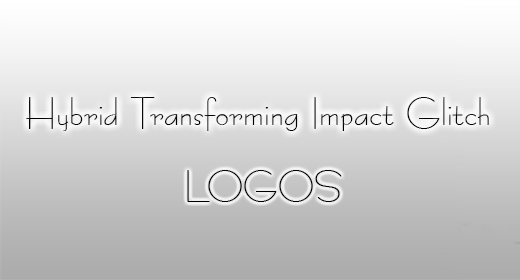 Hybrid Transforming Impact Glitch Logos